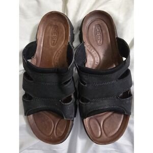 Keen Daytona II Slide‎ Leather Sandals   BLACK Size Tag Missing Fits Like 10